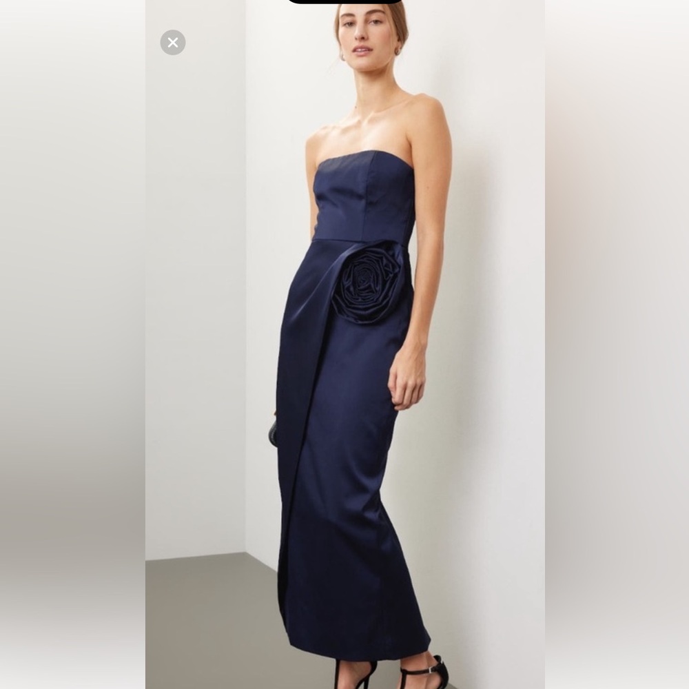 Never worn Ronny kobo blue dress. Size small.